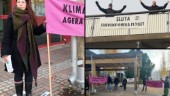 Manifestation utanför kommunfullmäktige i Skellefteå – Klimataktivister ställde krav: ”Politikerna måste göra mer”