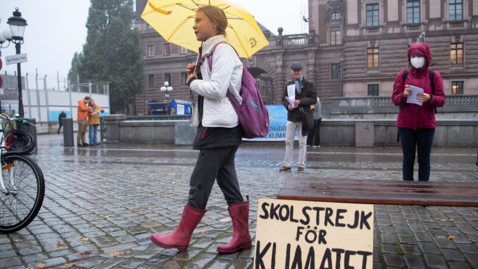 Klimataktivisten Greta Thunberg vill öka pressen utifrån inför klimattoppmötet i Glasgow i början av november.