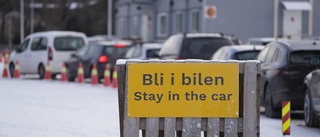 Långa köer vid gränsen till Norge