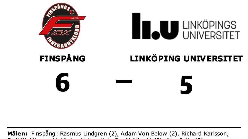 Finspång IBK vann mot Linköpings Univ