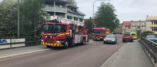 Larm om brand i flerfamiljshus på Norrböle