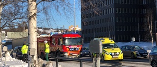 Trafikolycka på E 4 i centrala Skellefteå