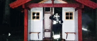 Brand utbröt i stuga utanför Bureå
