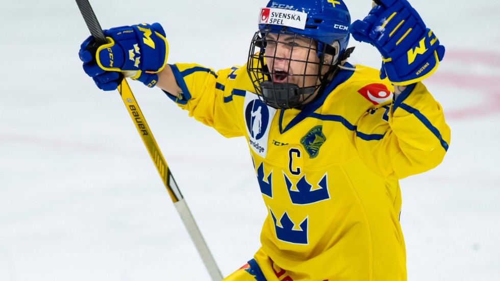 Michelle Löwenhielm jublar under OS-kvalet i Luleå i förra månaden. Arkivbild.
