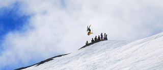 Nervkittlande extremåkning i Riksgränsen