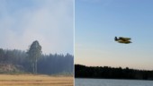 Utdragen skogsbrand norr om Valdemarsvik – räddningstjänsten kvar till måndag
