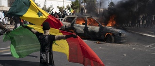 Protester inför valet i Senegal