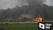 Bastu brann ner i Östra Husby