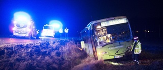 TV: Bussolycka på Nävekvarnsvägen – "det är snorhalt"