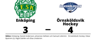 Tredje perioden avgörande när Enköping föll mot Örnsköldsvik Hockey