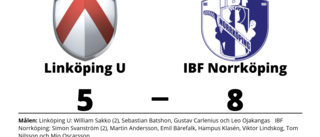Linköping U föll mot IBF Norrköping på hemmaplan