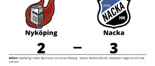 Straffar avgjorde när Nyköping föll mot Nacka hemma