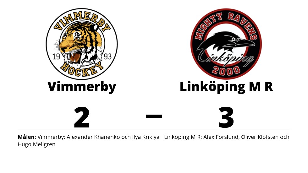 Vimmerby HC förlorade mot Linköping Mighty Ravens HC