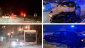 Växelfel stoppade tågtrafik genom länet – följ trafikläget i snöns spår