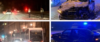 Växelfel stoppade tågtrafik genom länet – följ trafikläget i snöns spår