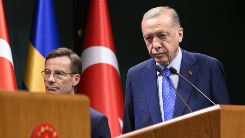 Statsminister Ulf Kristersson mötte i slutet på förra året Turkiets president Recep Tayyip Erdogan i Ankara. 