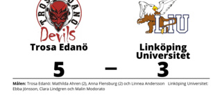 Tredje perioden avgörande när Linköping Universitet föll mot Trosa Edanö