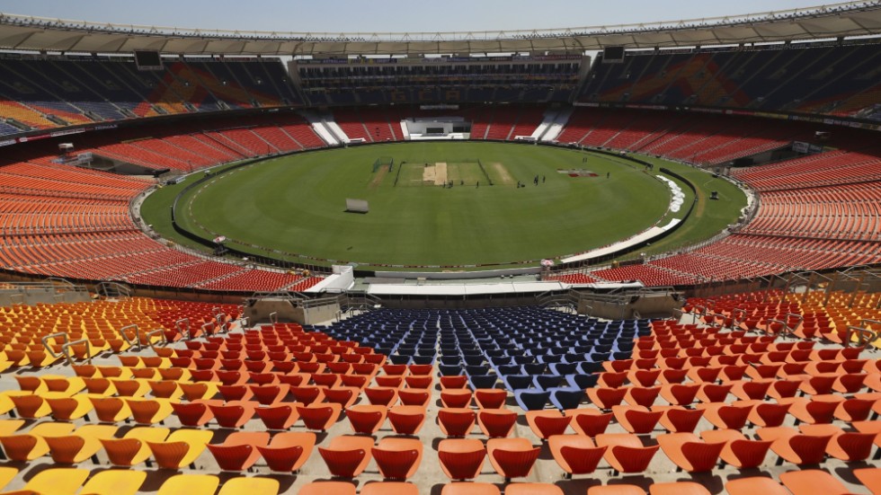 Narendra Modi-stadion tar 132|000 åskådare. Arkivbild.