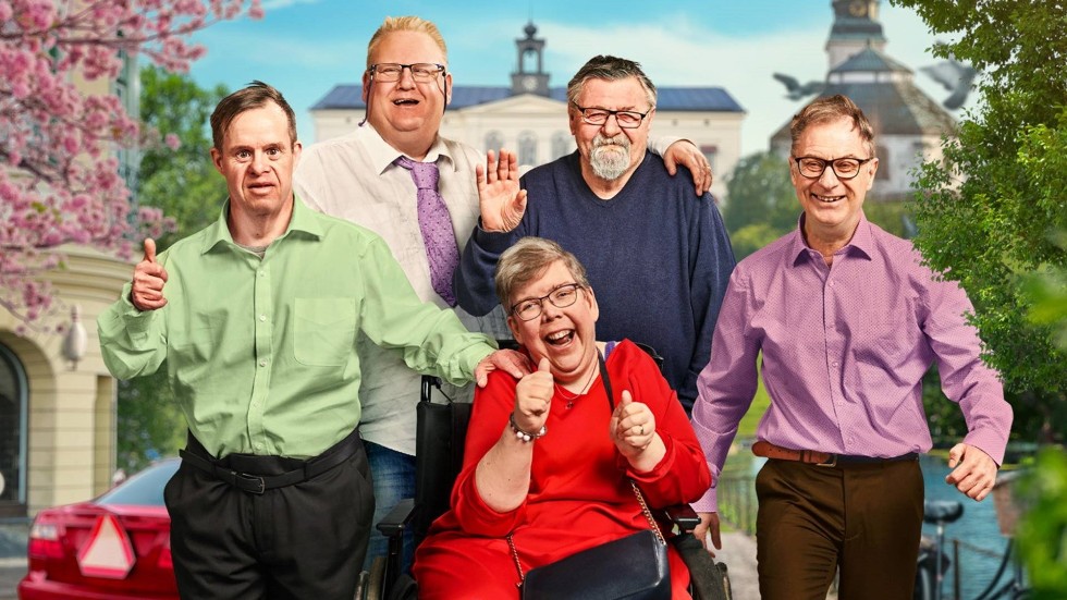 Frasse, Mats, Linda, Åke och Tobbe är några av profilerna i realityserien "Välkommen till Köping". Pressbild.