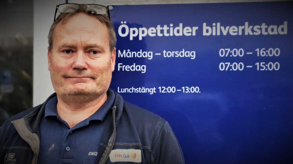 Mikael Schenning, OKQ8 Bilverkstad.
