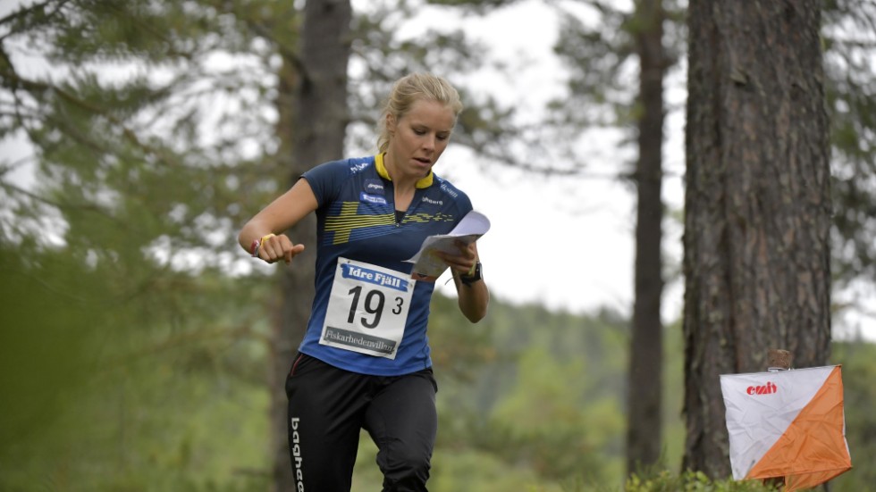 Sara Hagström tog hem segern på medeldistansen i världscuptävlingen i Østfold. Arkivbild.