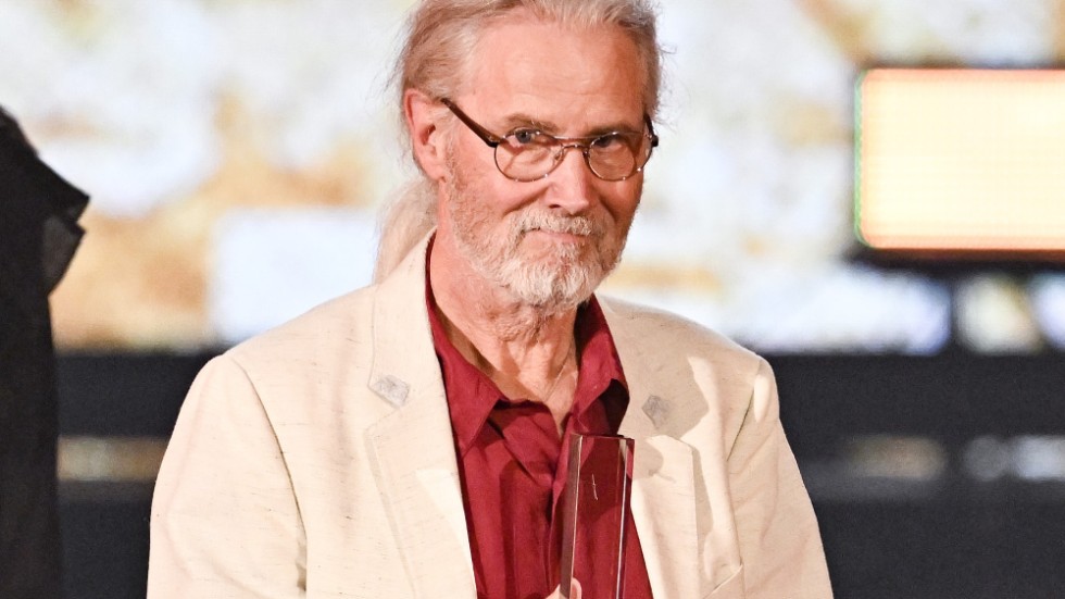 Tomas Göransson tog emot sonen Ludwig Göranssons pris.