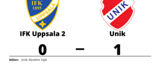 Ebrahim Tajik målskytt när Unik sänkte IFK Uppsala 2