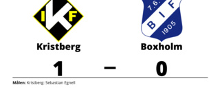 Stark seger för Kristberg i toppmatchen mot Boxholm