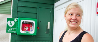 Marie, 40, har en hjärtstartare i kroppen och på garageväggen