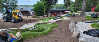 Golfbanan som blir ett Enköping i miniatyr