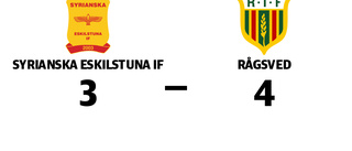 Syrianska Eskilstuna IF föll i jämn match mot Rågsved