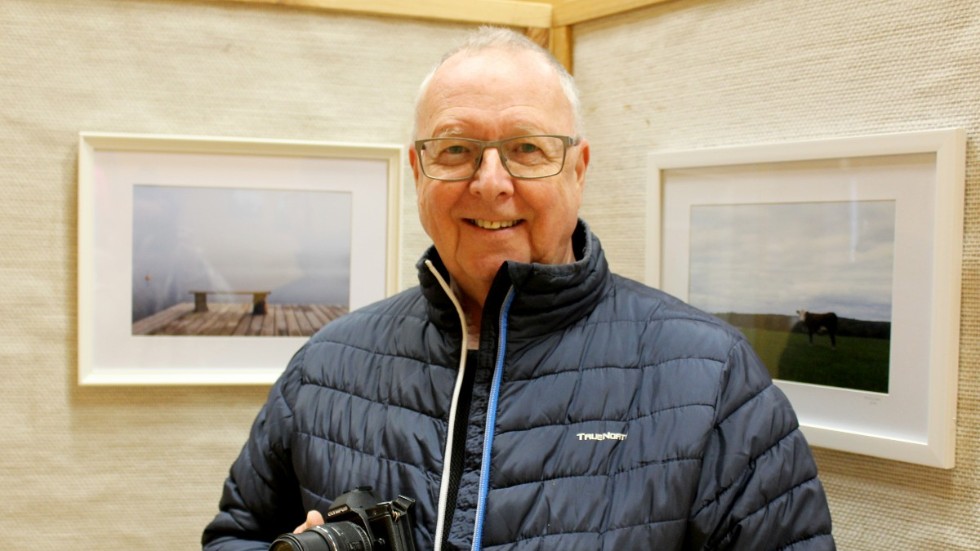 Hans Karlsson från Hultsfred var en av flera fotografer som visade upp sina fotografier. 