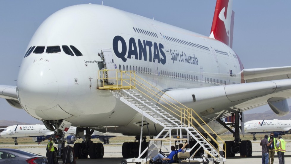 Australiska flygbolaget Qantas blöder. Arkivbild