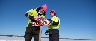 BILDEXTRA: Succé för plogade isbanan på Roxen