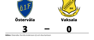 Pernilla Andersson gjorde två mål när Östervåla vann