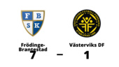 Klar seger för Frödinge-Brantestad - vann med 7-1 mot Västerviks DF