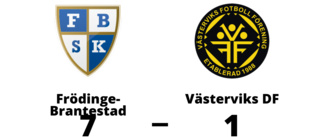 Klar seger för Frödinge-Brantestad - vann med 7-1 mot Västerviks DF