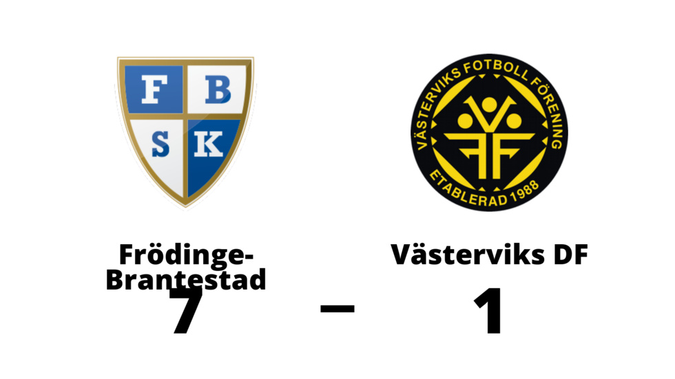 Frödinge-Brantestad vann mot Västerviks DF