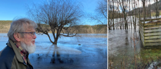 Höga vattennivåer: Sjön stiger på Tors tomt –"det fortsätter öka"