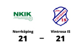 Oavgjort möte mellan Norrköping och Vintrosa IS