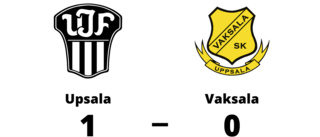 Vaksala föll mot Upsala med 0-1