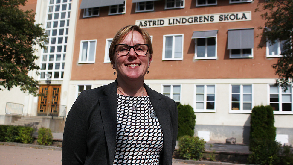 Petra Andreassen, ny rektor för F–6 på Astrid Lindgrens skola. "Jag är otroligt glad och nöjd över att ha fått det här jobbet. Att bli rektor har varit ett mål sedan länge, och det verkar vara en fantastisk skola av det jag sett hittills."