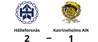 Hälleforsnäs avgjorde i första halvlek mot Katrineholms AIK