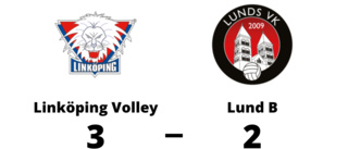 Linköping Volley vann femsetsdrama mot Lund B
