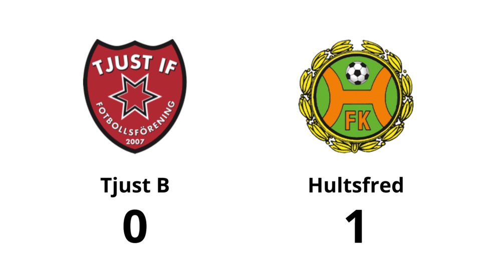 Tjust B förlorade mot Hultsfreds FK