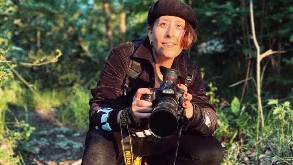 "Jag skulle vilja fotografera mera äventyr. Allt som gör att man får vara ute i skog och natur tycker jag är kul", säger Amanda Lindgren.