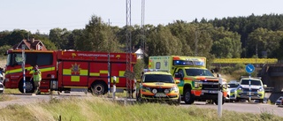 Cyklist blev påkörd – fördes till sjukhus med ambulans