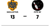 Förlust för Pite BF mot Skellefteå med 7-13