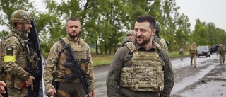 Zelenskyj besökte östra Ukraina
