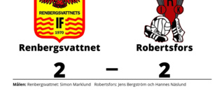 Oavgjort för Renbergsvattnet hemma mot Robertsfors